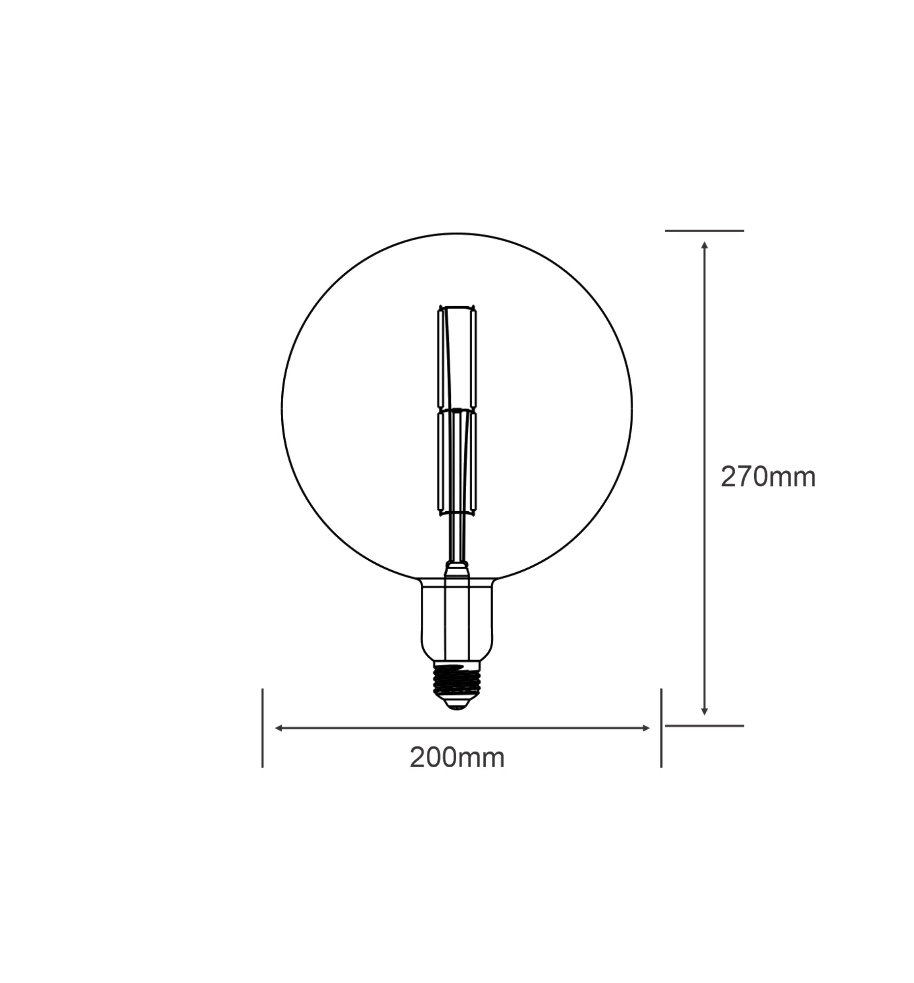 Classic Style LED Type K1 E27 Dimmable 4W 2100K 200lm 4300242  Luxram Classic Style